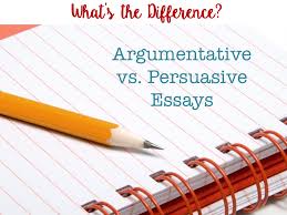 The Difference Between an Argumentative and a Persuasive essay